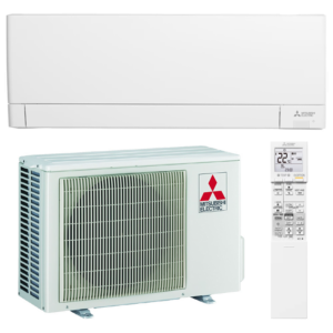 Aparat aer conditionat Mitsubishi Electric MSZ - DW35VF, 12000 BTU, A++/A+, inverter, R32, functie incalzire, filtru aer, mod Eco, mod Auto, timer, auto-restart, auto-diagnoza, alb