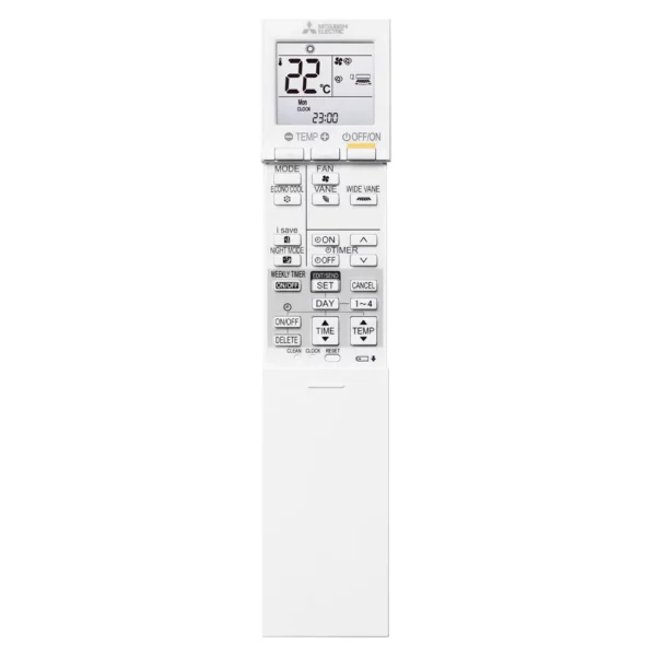 controller-AY.png Aparat aer conditionat Mitsubishi Electric MSZ - DW35VF, 12000 BTU, A++/A+, inverter, R32, functie incalzire, filtru aer, mod Eco, mod Auto, timer, auto-restart, auto-diagnoza, alb